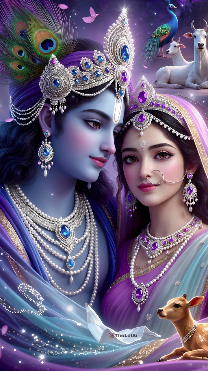 Radha Krishna aesthetic pic