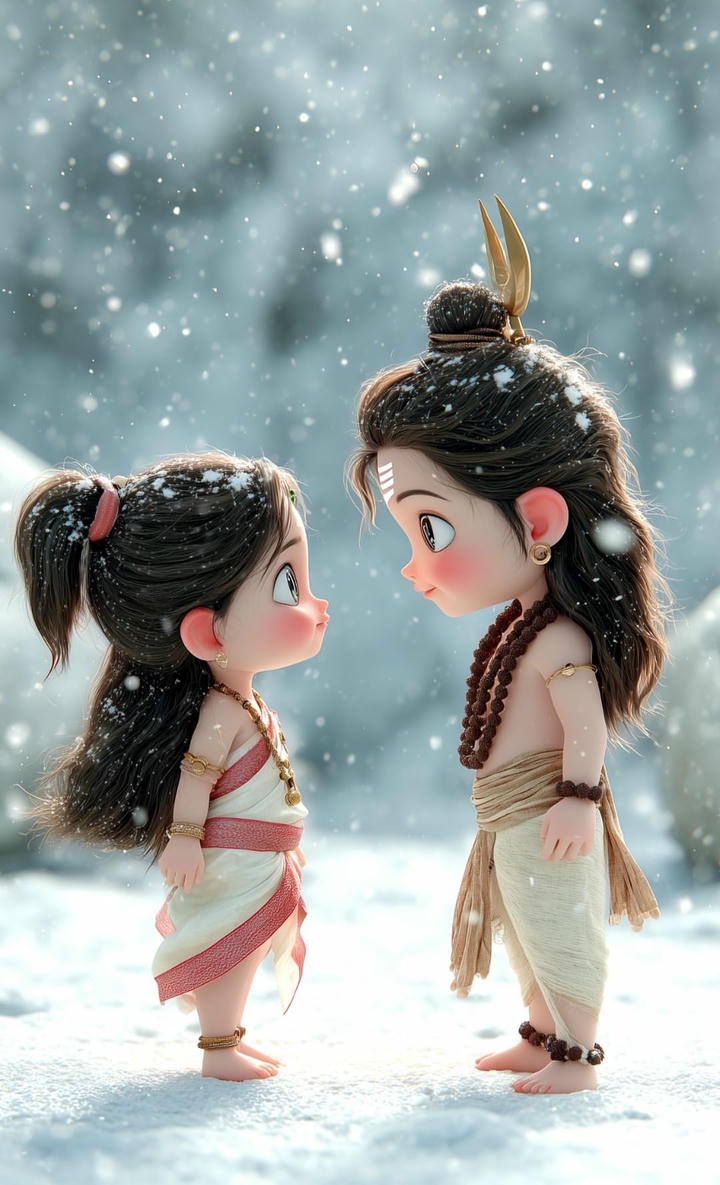 Radha Krishna cute couple wallpaper hd