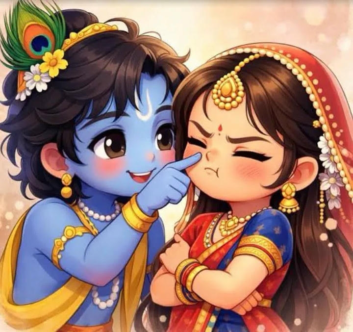 Radha Krishna devotional romantic dp hd
