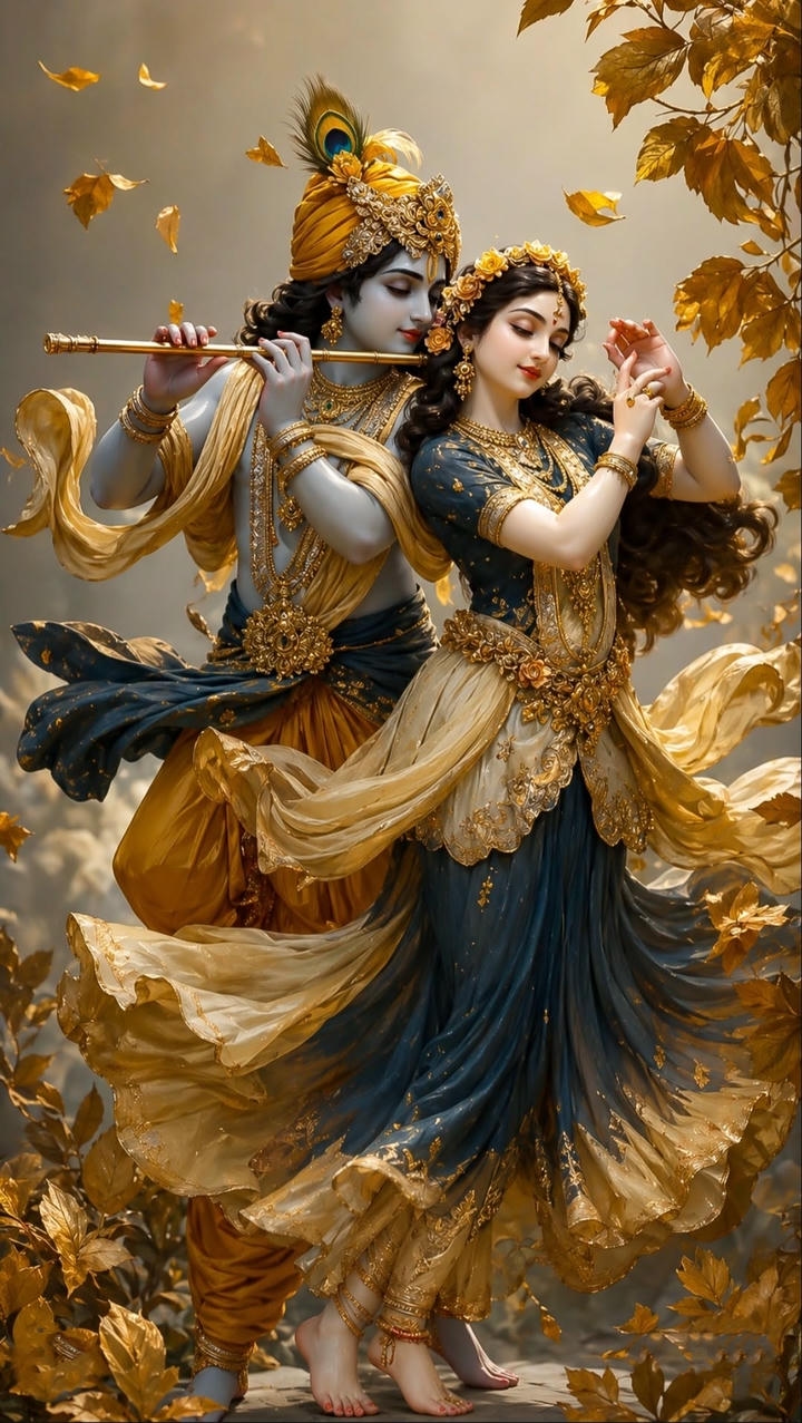 Radha Krishna love photo