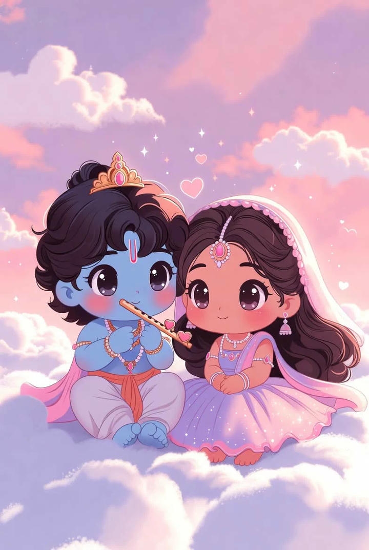 Radha Krishna modern love wallpaper hd