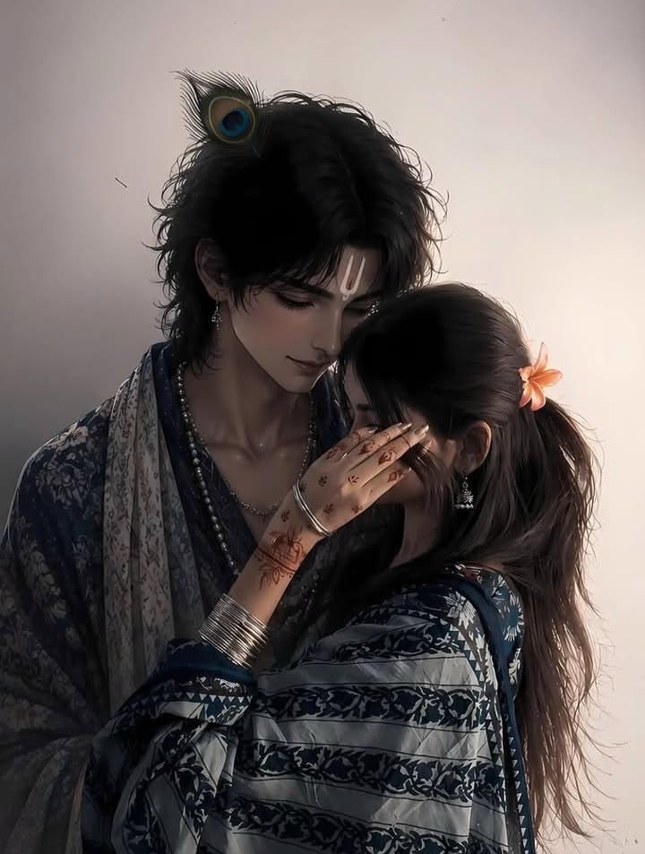 Radha Krishna romantic dp pic hd