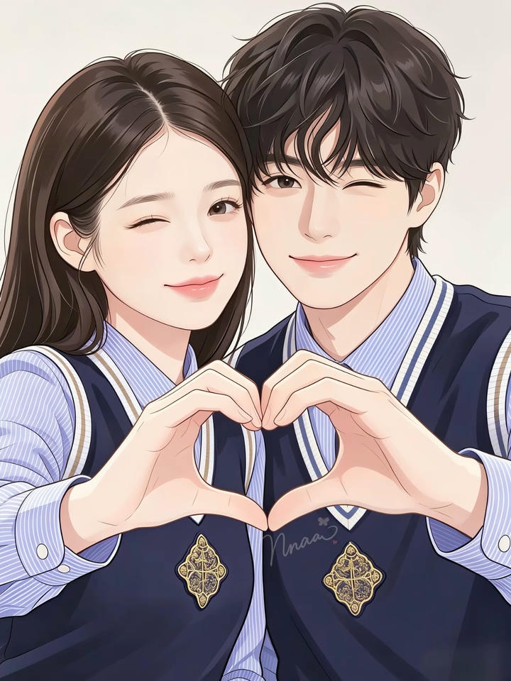 Romantic Anime Couple DP for Instagram
