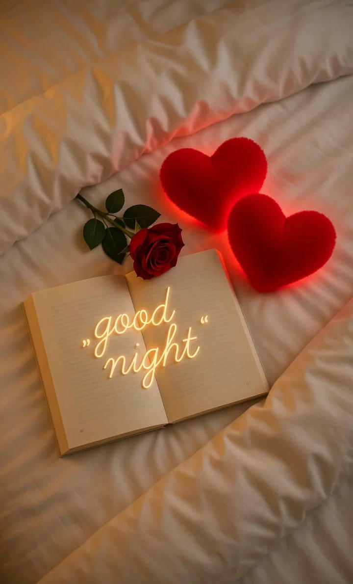 Romantic Good Night Wish Image