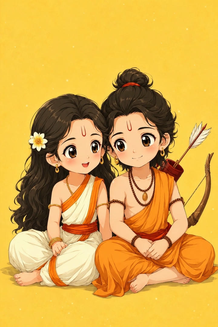 Romantic Radha Krishna flute wallpaper