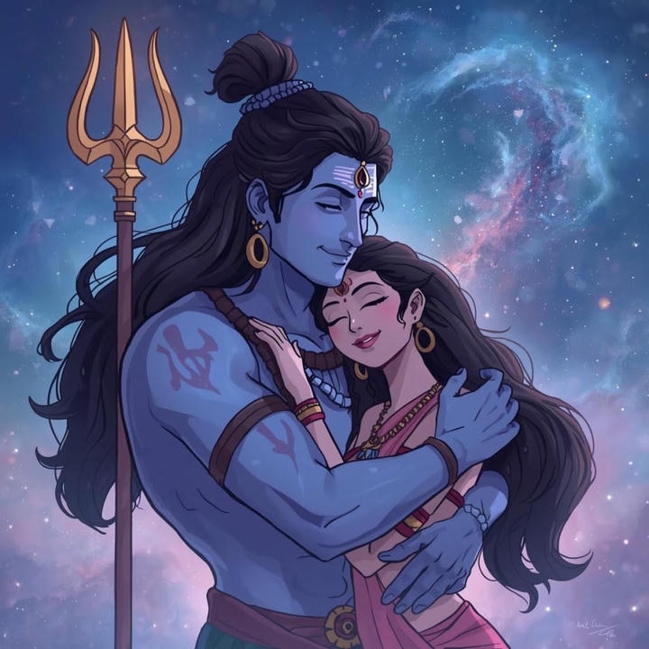 Shiv Parvati Couple Dp