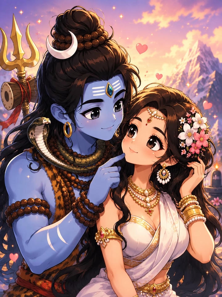 Shiv Parvati Full HD Profile Pic
