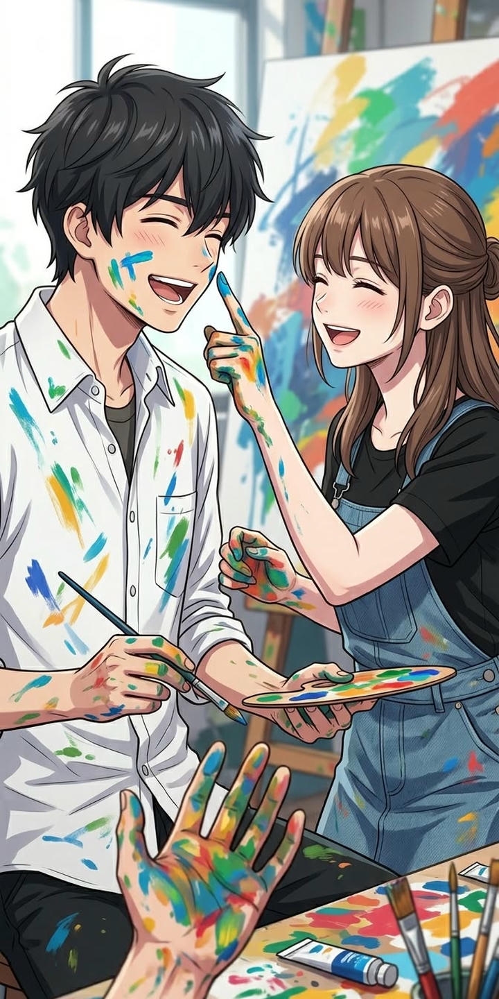 Sweet Anime Couple DP for Instagram