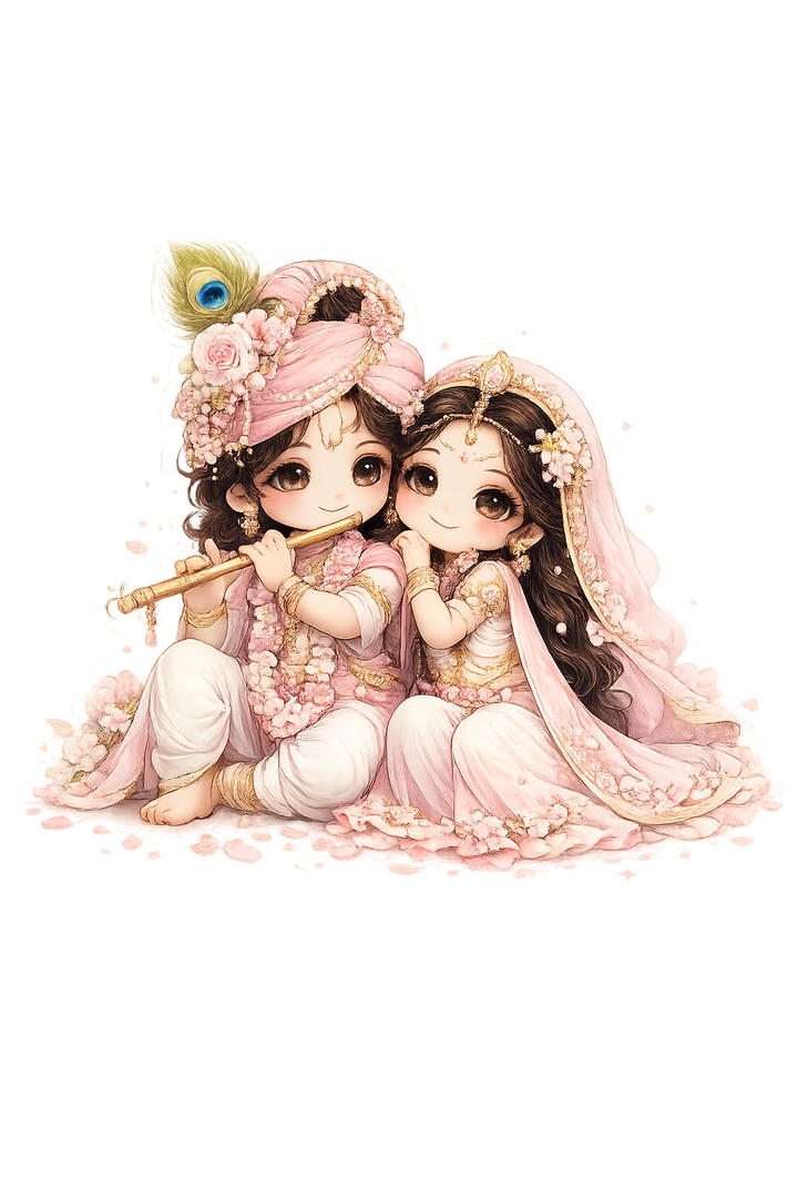 Traditional Radha Krishna dp pic romantic
