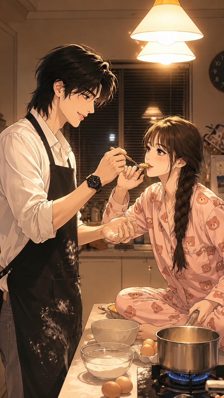 WhatsApp Couple DP Cartoon Boy and Girl