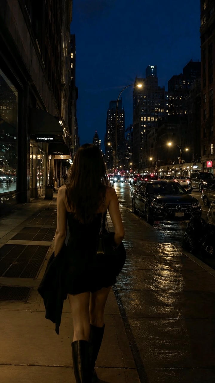 alone girl dp black