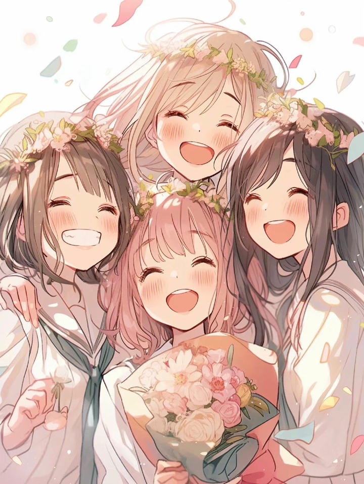 4 Friends Group DP Girl Cute Attitude