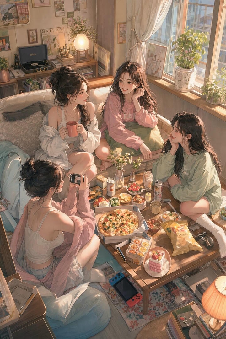 4 Friends Group DP Girl Cute Funny