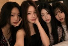 4 Friends Group DP Girl Cute Illustration