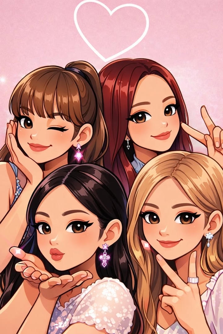 4 Friends Group DP Girl Cute School