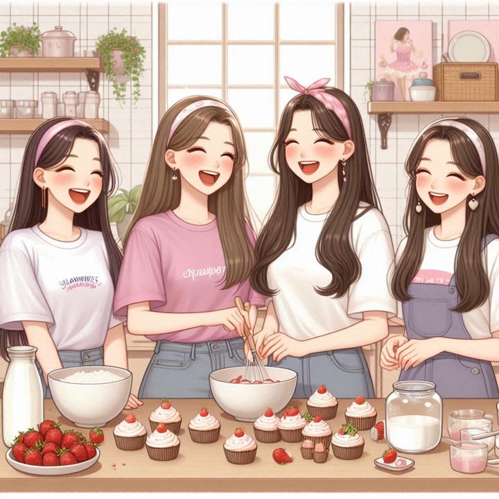 4 Friends Group DP Girl Cute WhatsApp