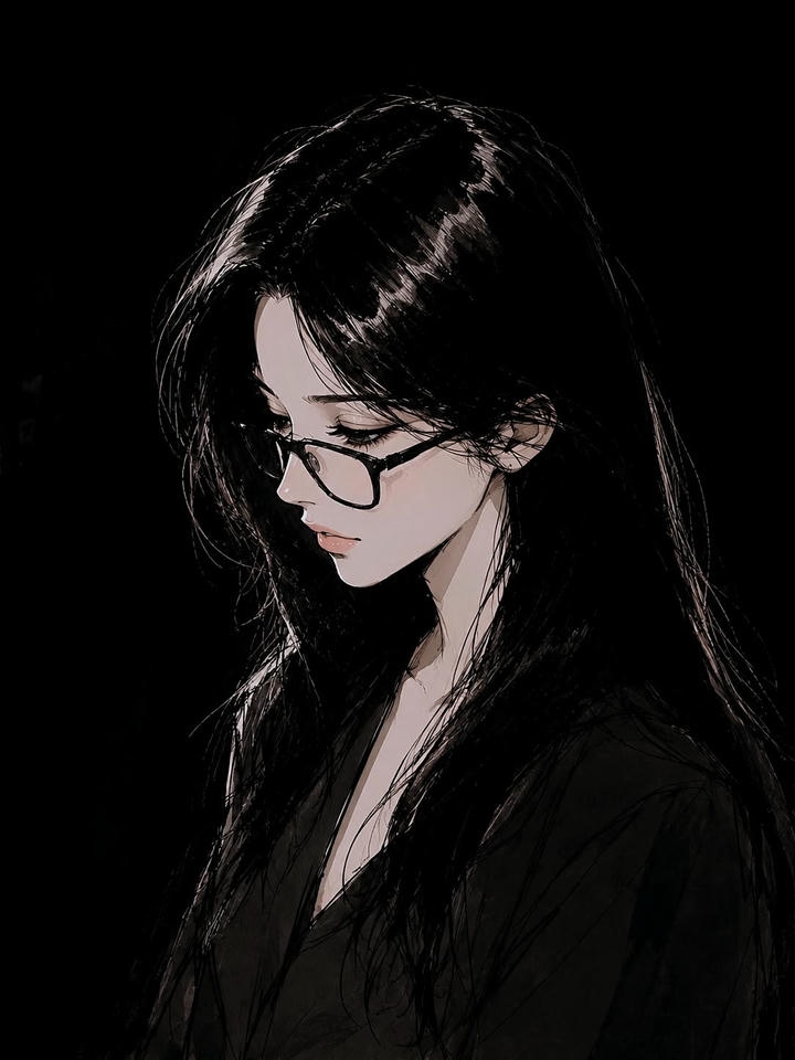 Aesthetic Black Anime Girl PFP