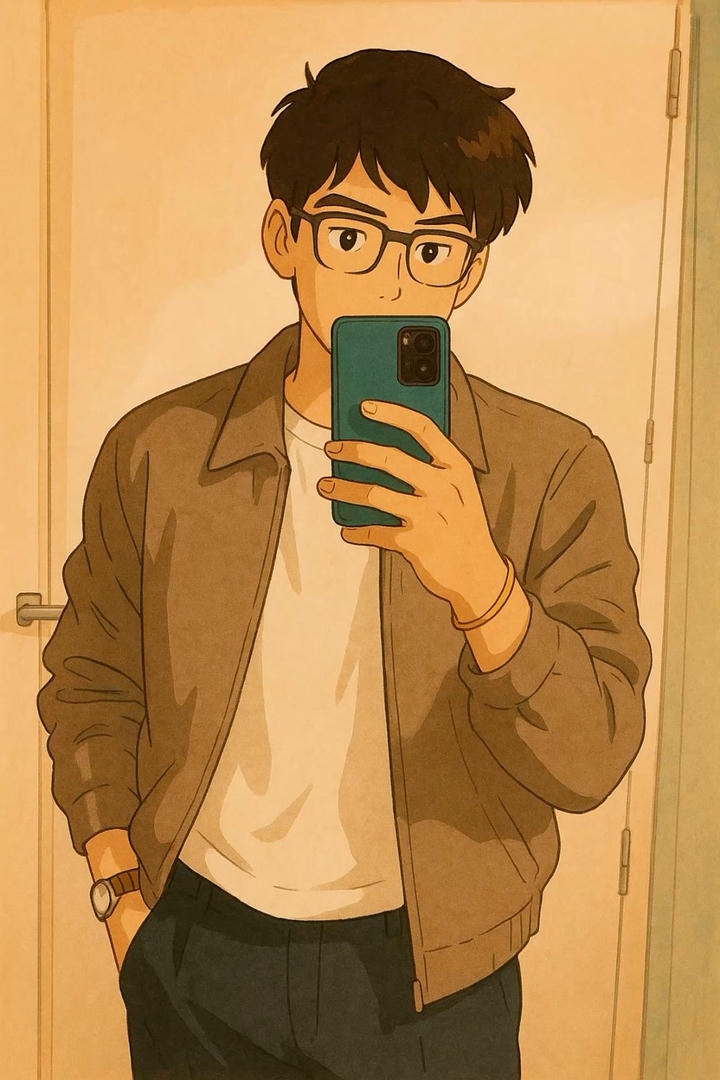 Anime DP Boy Black and White