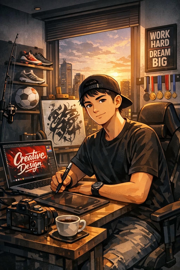 Anime DP Boy with Mask