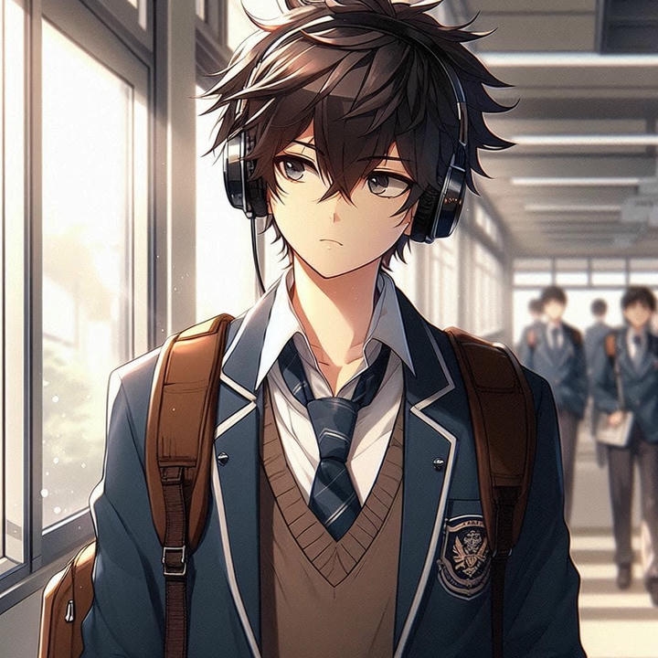 Anime DP for Instagram Boy Black Hair