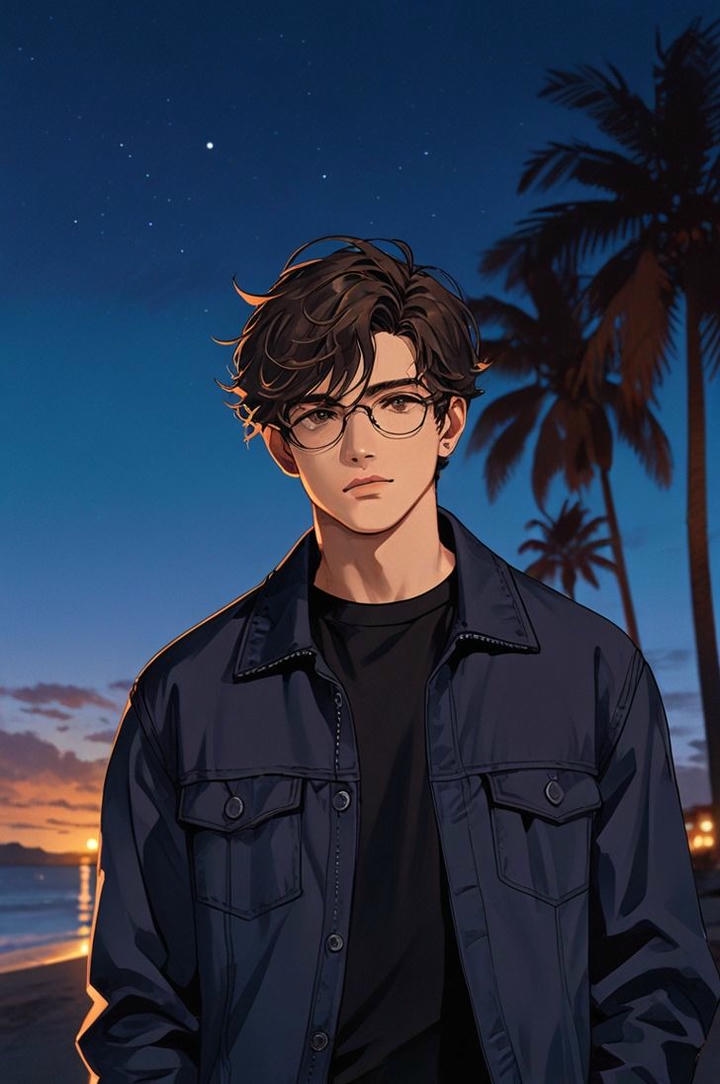 Anime DP for Instagram Boy Black and White