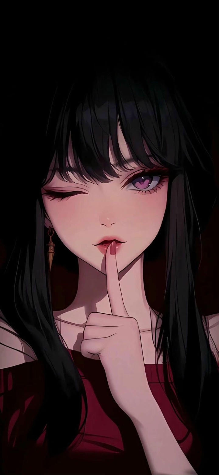 Anime Girl DP Black and White