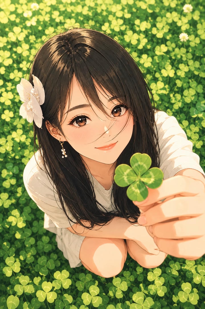 Anime Girl DP With Flowers