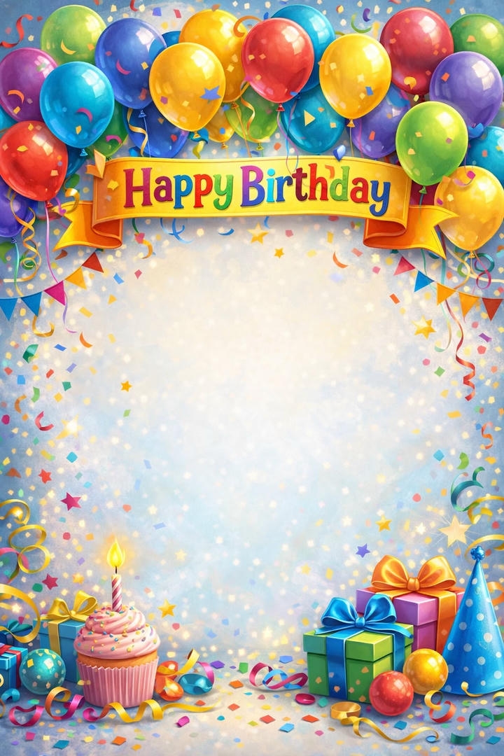 Birthday Background Image for Photo Editing