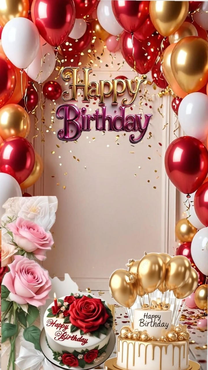 Birthday Wish Background Image for Girl