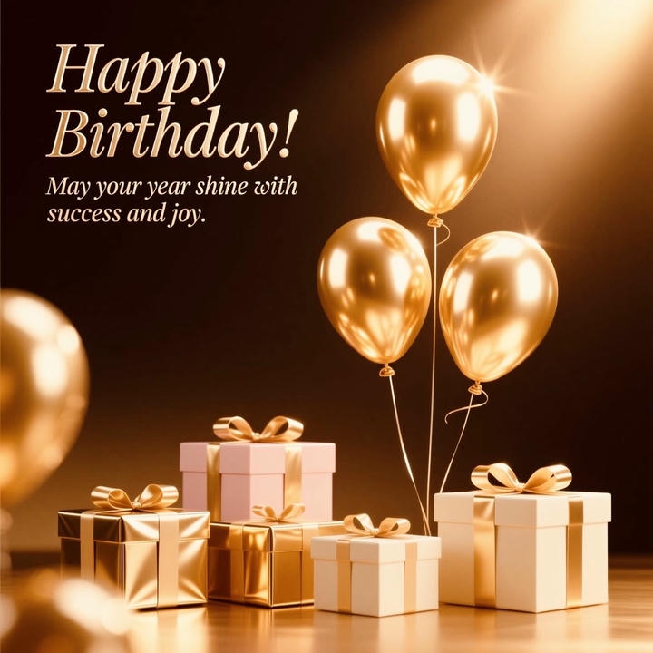 Birthday Wish Background Image with Cake