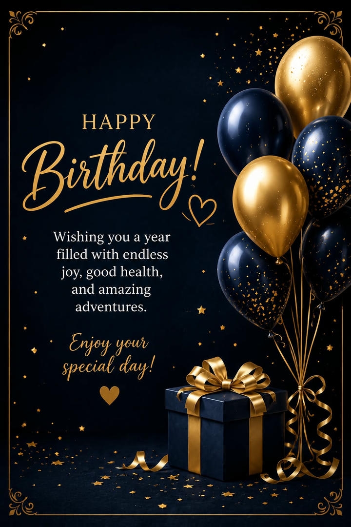 Birthday Wish with Image for Boy