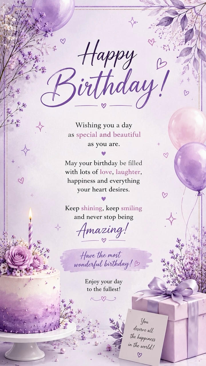 Birthday Wish with Image for Friend