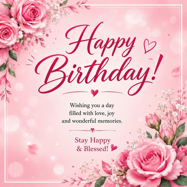 Birthday Wish with Image for Love