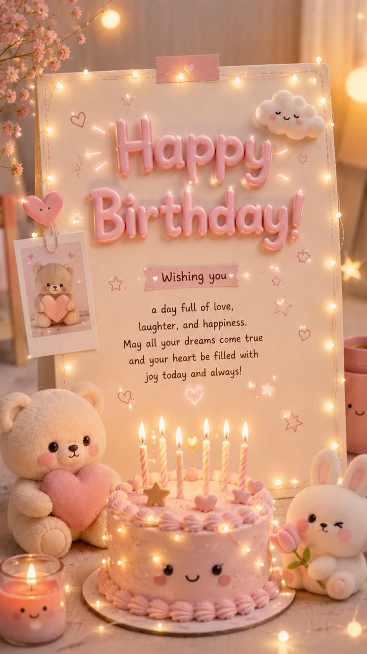 Birthday Wish with Image in Hindi