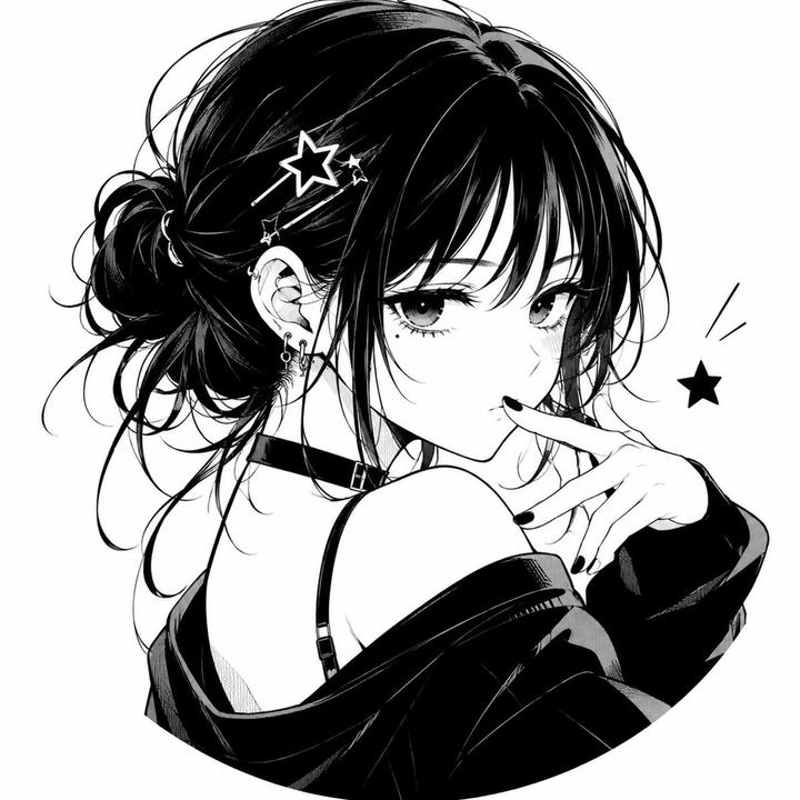 Black Anime Girl PFP for Instagram