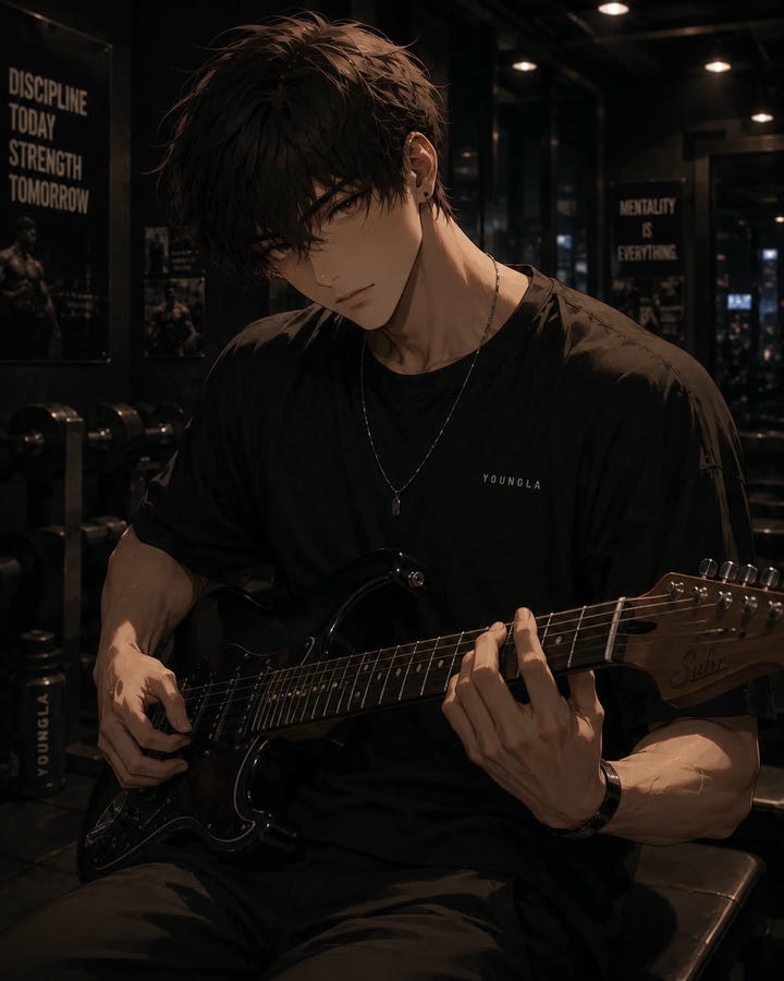 Black Hair Insta DP For Boys Anime