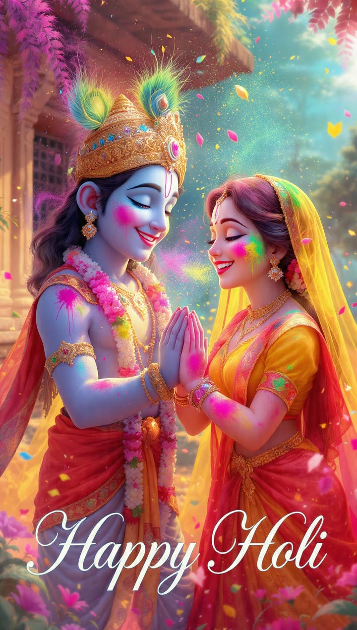 Colourful Happy Holi Wish Image