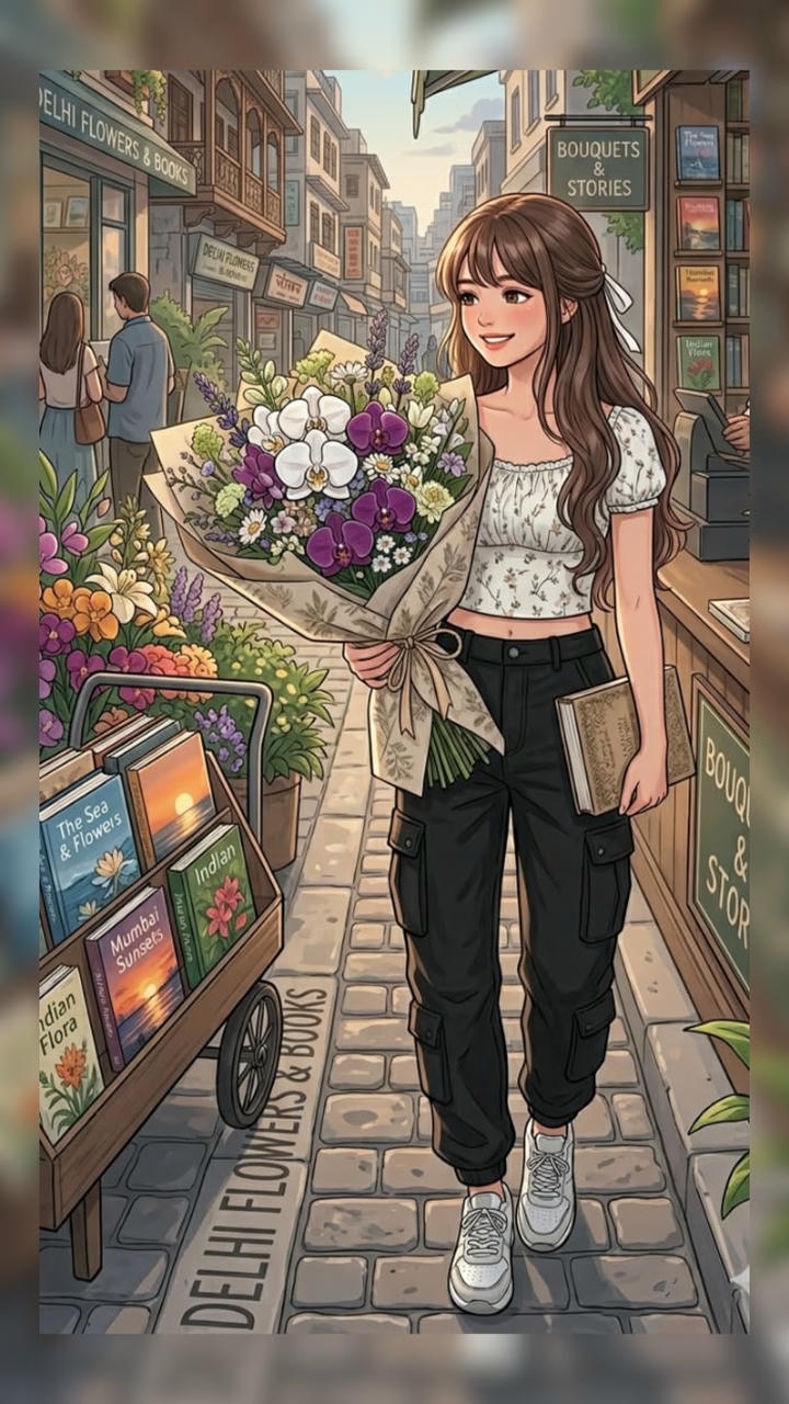 Confident Girl Cartoon Alone Cute DP Download