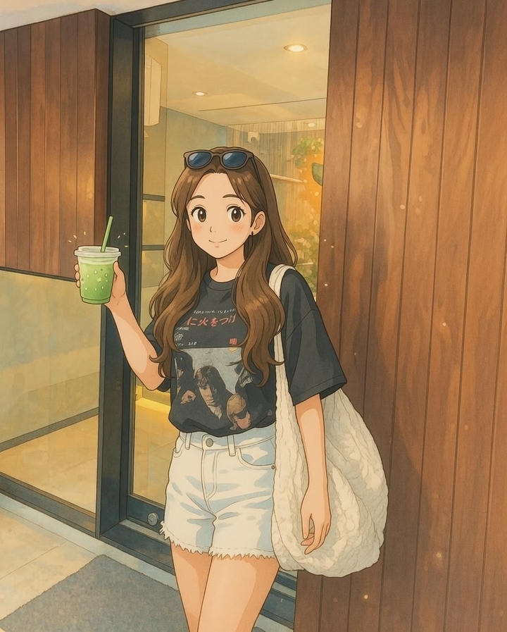 Confident Girl Cartoon DPZ
