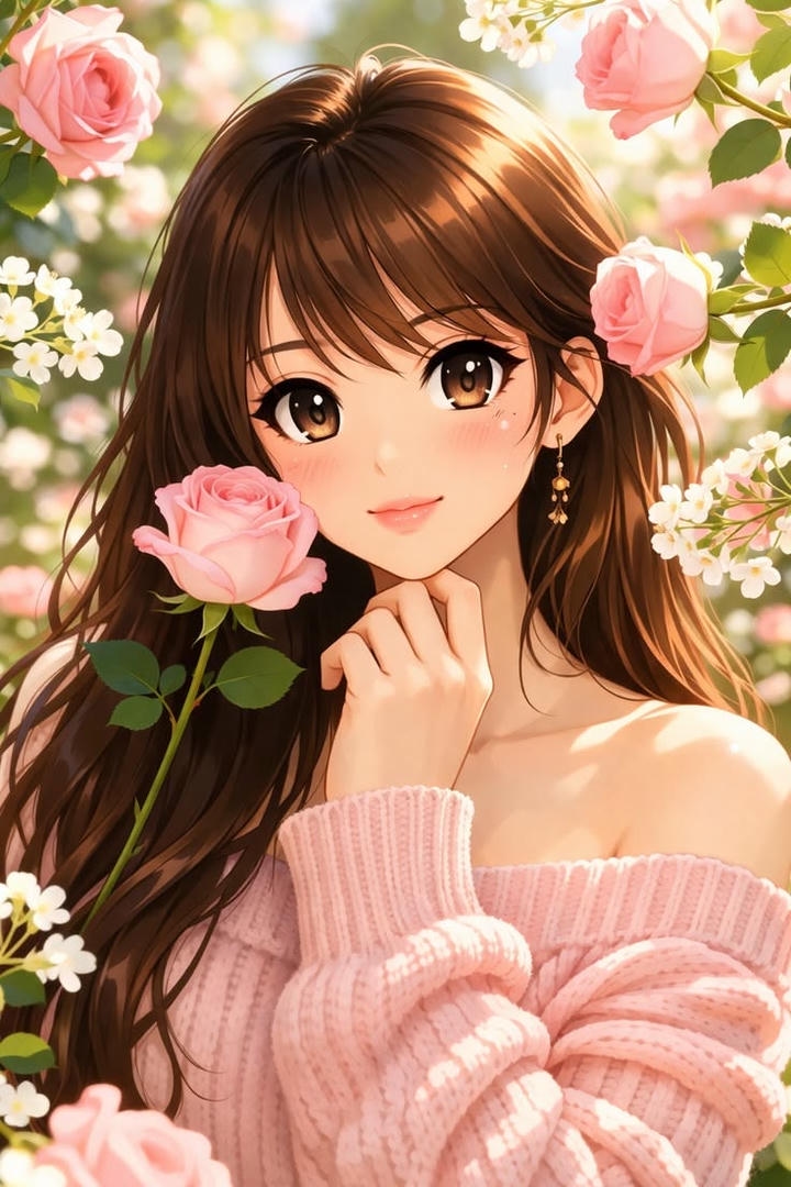 Confident Girl Cute Cartoon Profile Pic