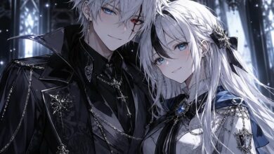 Couple Anime DP Half Half for Instagram