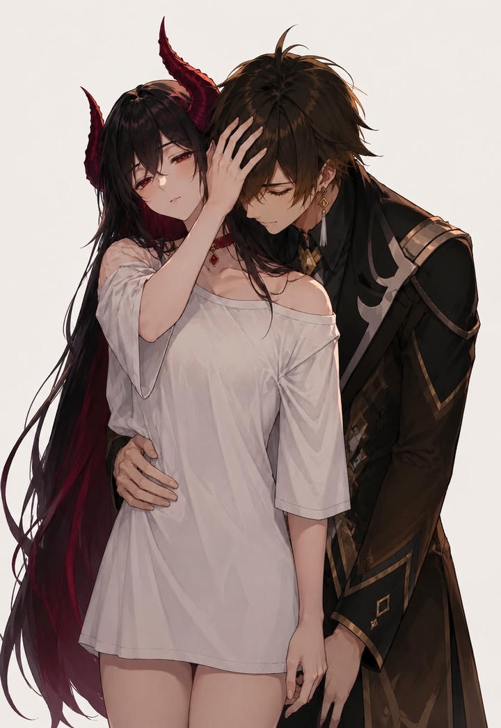 Couple Anime DP Half Half