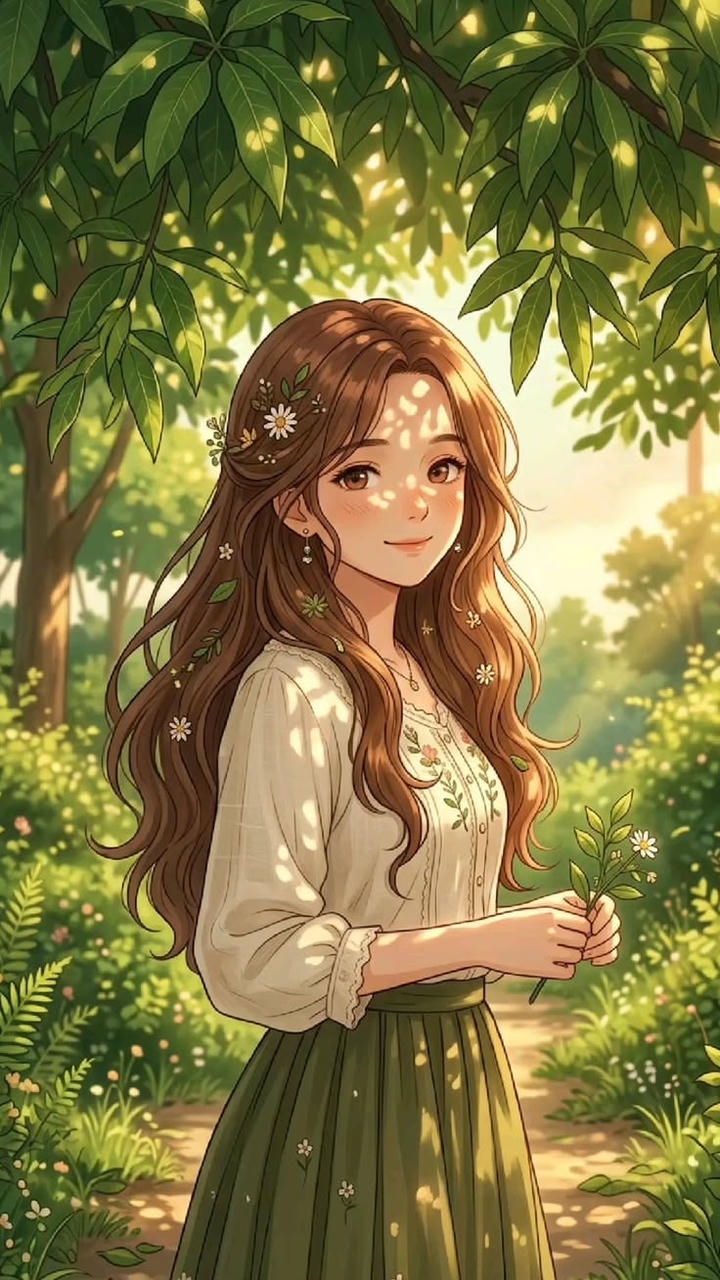 Cute Alone Girl Cartoon DP