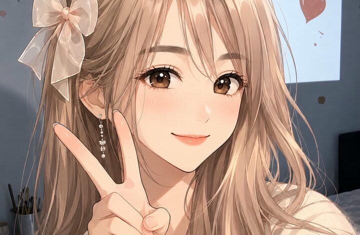 Cute Anime Girl DP for Insta