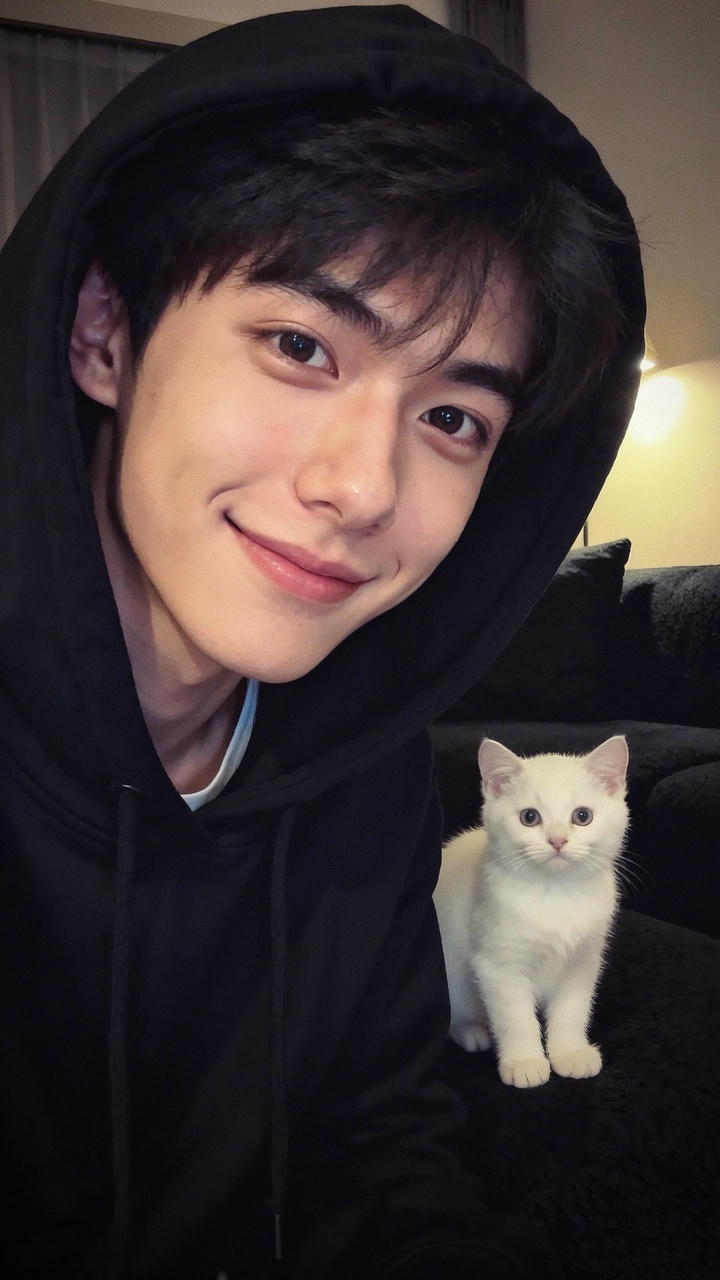 Cute Boy DP Black