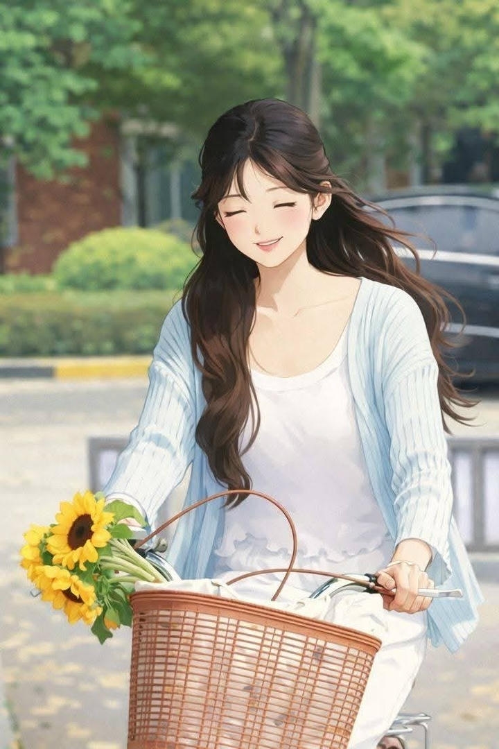 Cute Confident Girl Cartoon DP