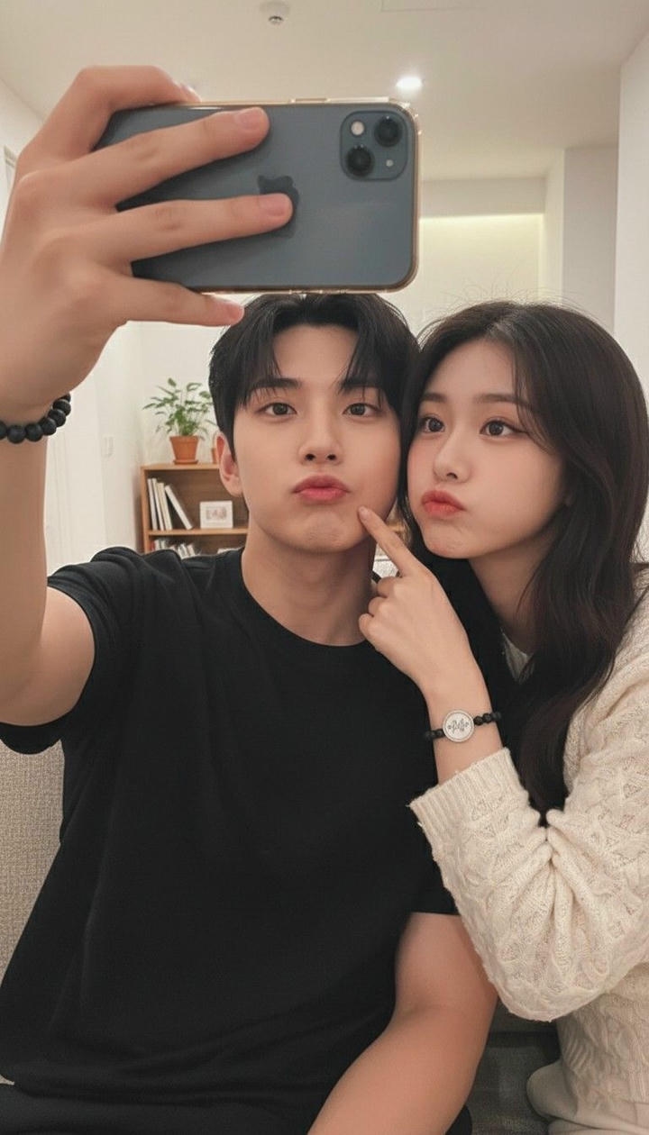 Cute Couple DP for Instagram Black and White
