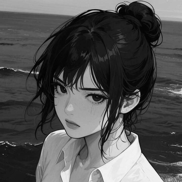 Cute Dark Anime Girl PFP