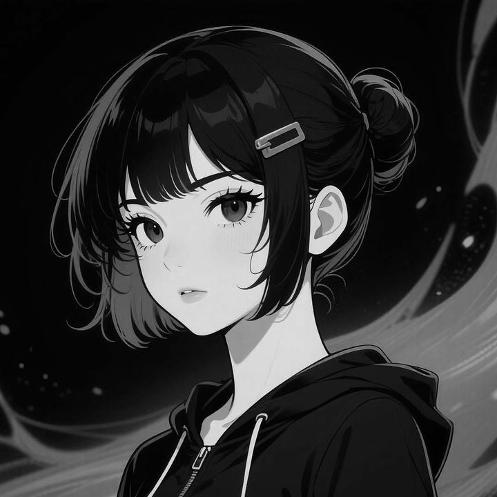 Emo Black Anime Girl DP