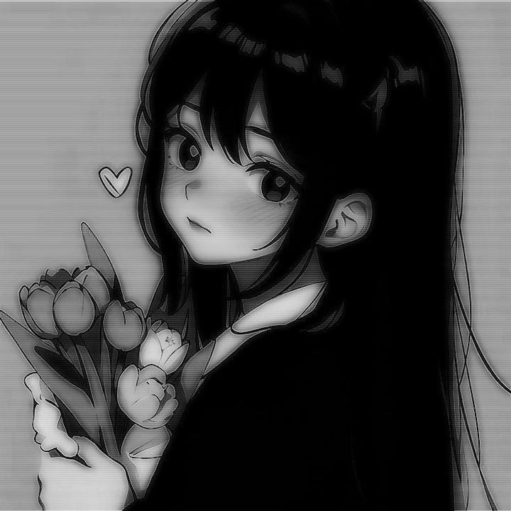 For Instagram Aesthetic Black Anime DP Girl